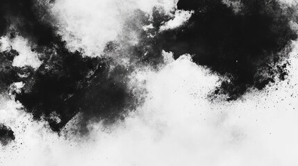 black and white