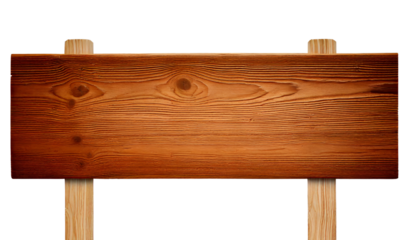 Rustic Wooden Signboard Blank Template for Message or Advertisement Design