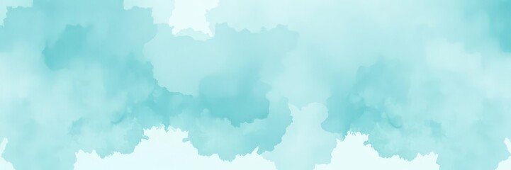 Subtle aquamarine watercolor wash, layered for depth and texture, wash,teal