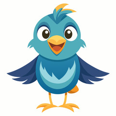illustration of a cartoon bird