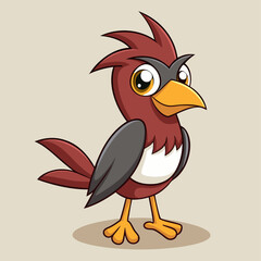 Obraz premium illustration of a cartoon bird