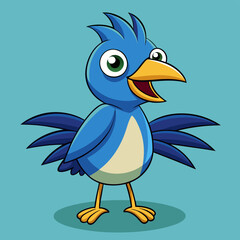 illustration of a cartoon bird