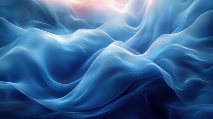 Fototapeta premium Abstract blue background with flowing swirl for texture wallpaper or wave, artistic and creative design