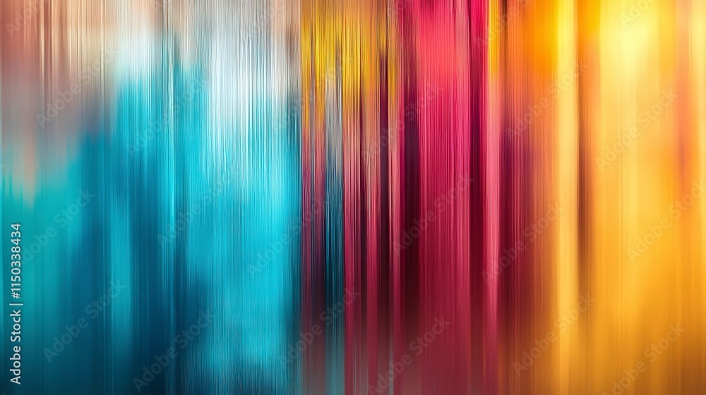 Poster Vibrant abstract metallic textures in motion studio setting digital art colorful environment close-up view visual impact