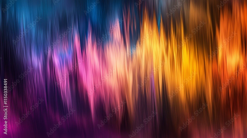Poster vibrant abstract wave patterns digital art colorful environment lively viewpoint modern concept for 