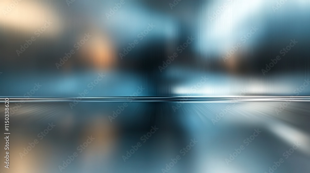 Poster sleek metallic surface with subtle blur effects abstract concept modern environment artistic viewpoi