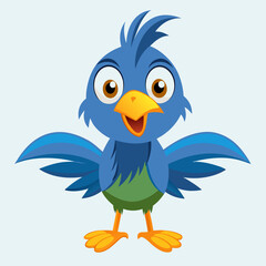 Obraz premium illustration of a cartoon bird