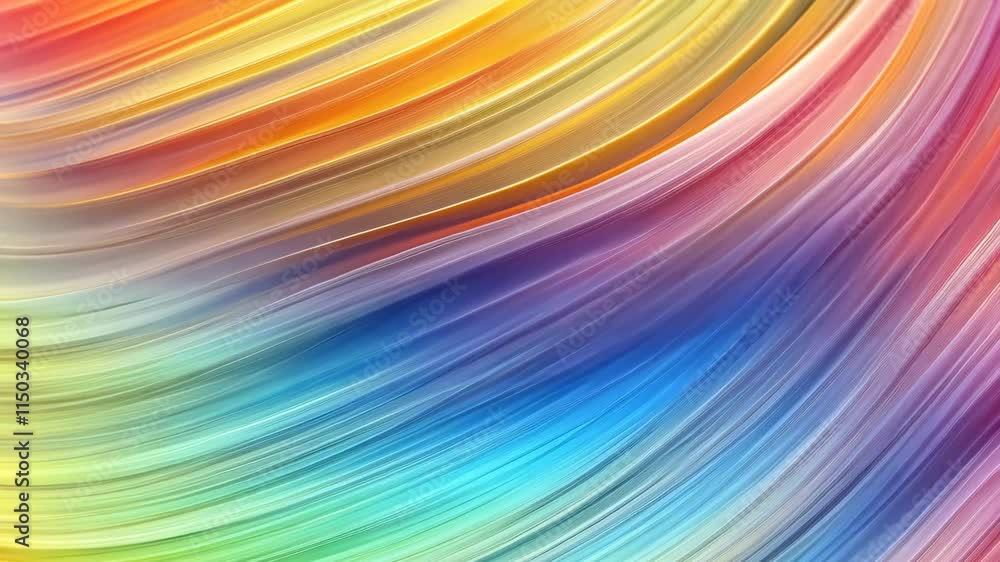 Aufkleber vibrant abstract swirls of color in gradient spectrum for artistic backgrounds