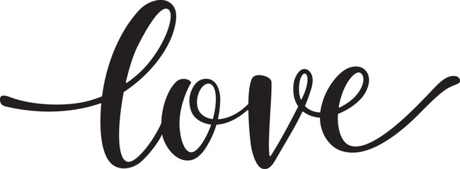 Love, Valentine's Day on a white background.