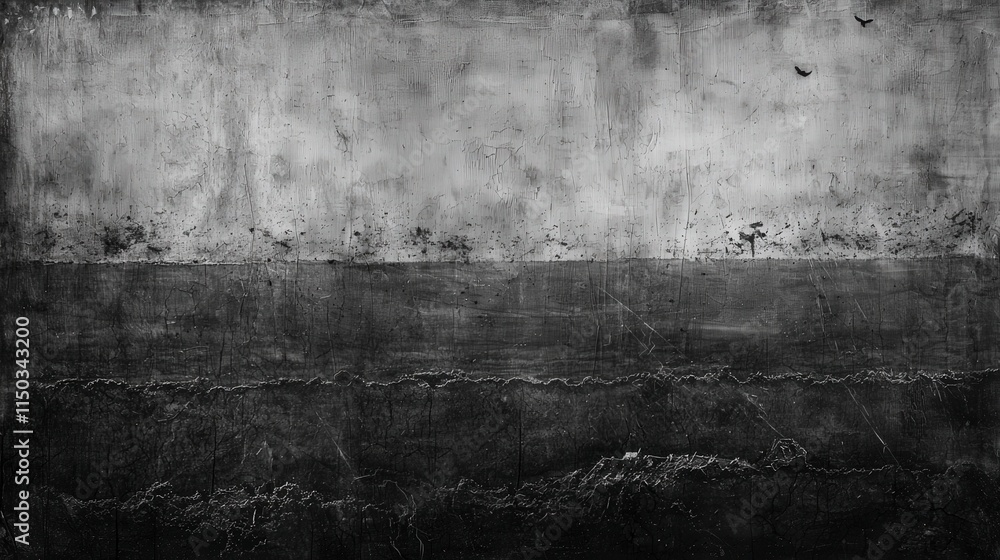 Poster abstract landscape art digital canvas monochromatic design artistic environment minimalist viewpoint