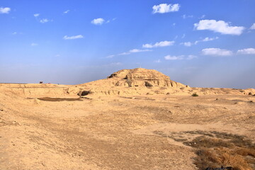 the area of the excavation site in the Ancient City of Uruk, Iraq