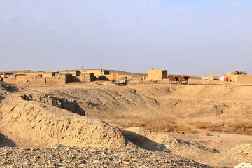 the area of the excavation site in the Ancient City of Uruk, Iraq