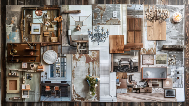 Mood board Interior luxury house