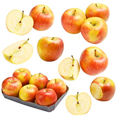 Fresh apples, displayed whole