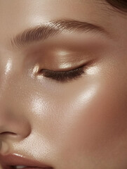 Fototapeta premium make up moel