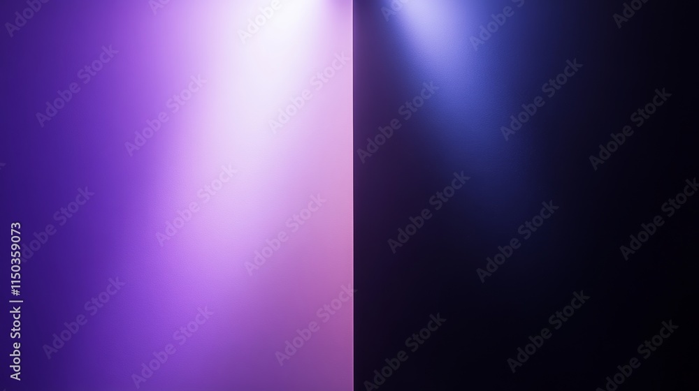 Poster colorful light beams create an atmospheric contrast in a dark space during an evening event or perfo