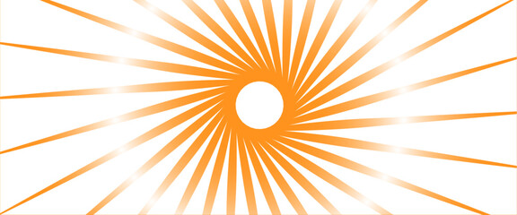 Vector Sun orang sunburst pattern background. 