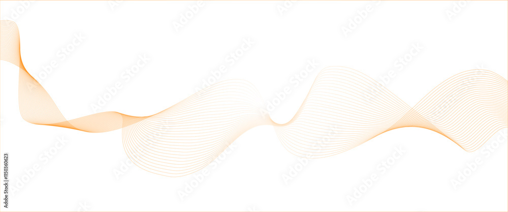 Poster abstract colorful flowing wave curved lines. technology wave lines with swirl, frequency sound wave.