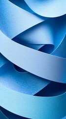 Abstract blue ribbon patterns for design use.