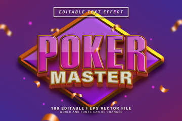 Poker Master Editable Text Effect