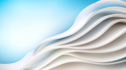 Obraz premium A blue and white abstract background with wavy lines