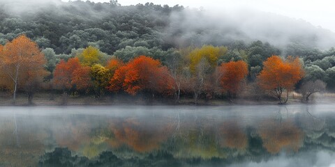 Fototapeta premium autumn in the mountains