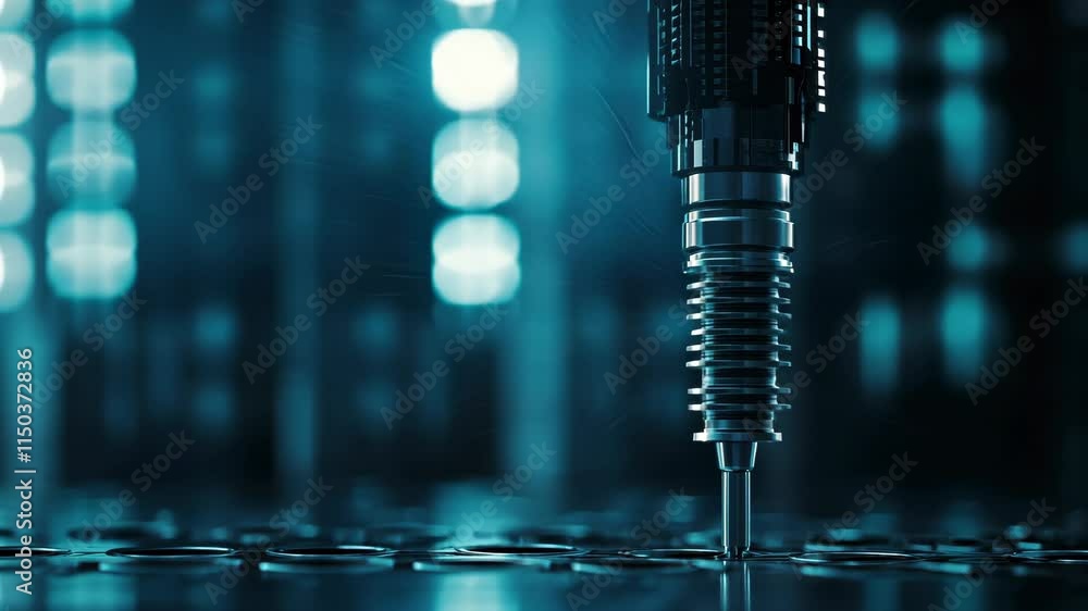 Poster advanced biomedical technology in a modern laboratory setting