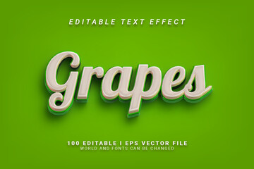 Grapes Editable Text Effect