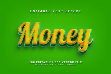 Money Editable Text Effect