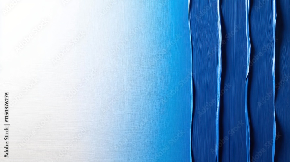Poster abstract blue texture with soft gradient and fluid lines design