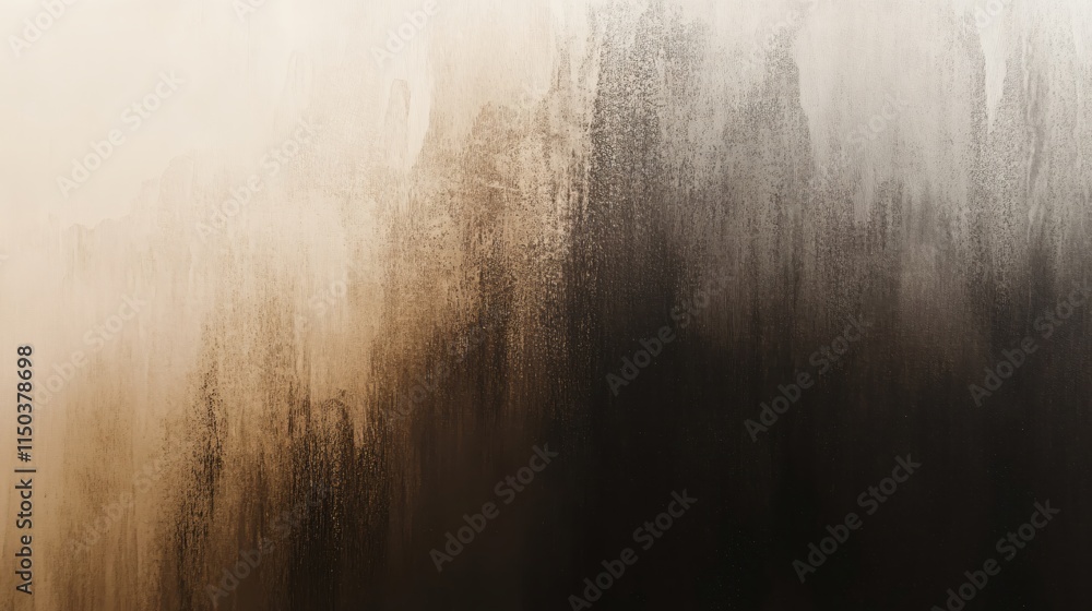 Aufkleber abstract art with soft gradients of brown and black creating a serene background