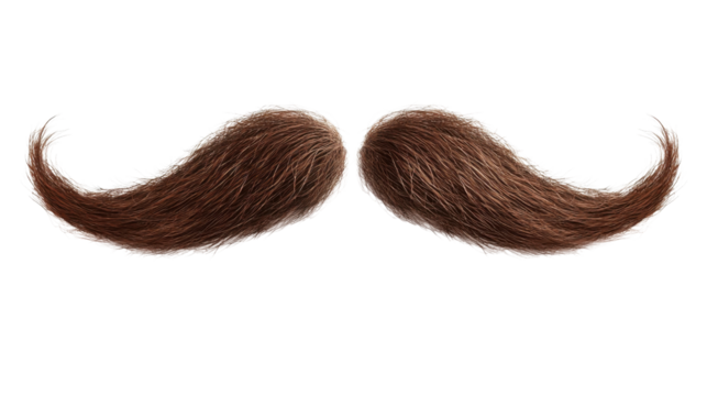 Mustache, transparent background