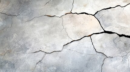 Obraz premium A crack in a concrete wall with a crack in it