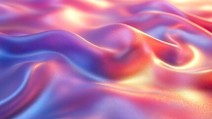 Obraz premium Color background and holographic fabric with sparkle light and rays, pastel neon shine pattern backdrop and cloth, iridescent holo glow on creative pearl art wallpaper, futuristic design