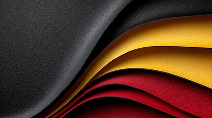 Fototapeta premium a close up of a black and red leather background