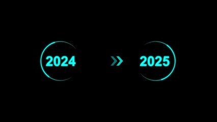 New year 2024 to 2025 coming illustrations. Year loading concept. Year change concept.