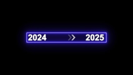 2024 to 2025 year changing concept illustration.
