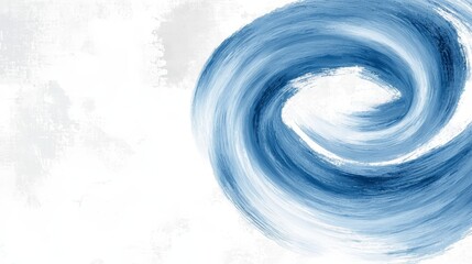 Fototapeta premium A blue and white swirl on a white background