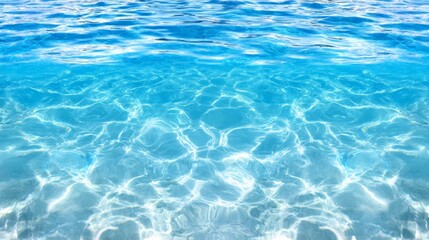 Fototapeta premium A view of the water surface of a swimming pool