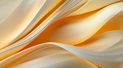 Naklejka premium Yellow Flowing Abstract Background with Gradient Effect