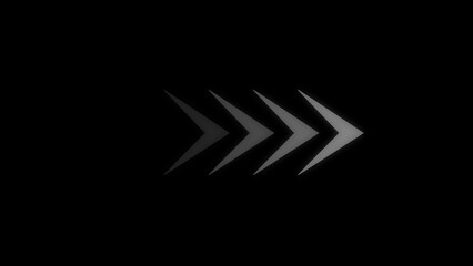 arrow direction symbols in flat style. Modern simple arrows. Vector illustration.