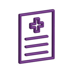 Fototapeta premium Medical Report icon template