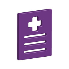 Fototapeta premium Medical Report icon template