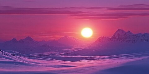 Fototapeta premium sunrise in the mountains