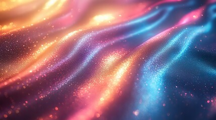 Obraz premium Foil refraction and rainbow with light pattern holographic design, 3d sparkle pride month with confidence for freedom, hologram background