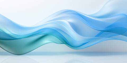 Obraz premium Abstract blue wave