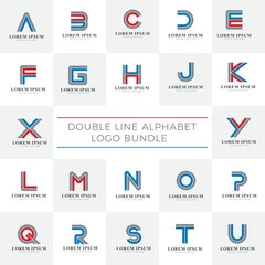 Dual line alphabet collection