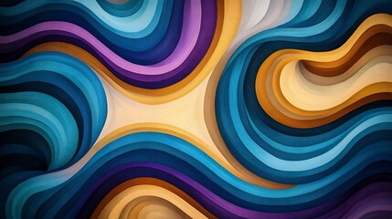 Obraz premium Colorful abstract wave pattern background.