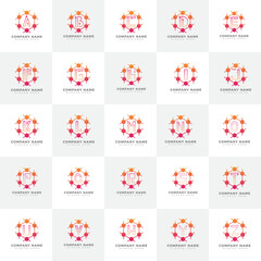 Chemical reaction logo collection