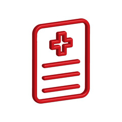 Fototapeta premium Medical Report icon template